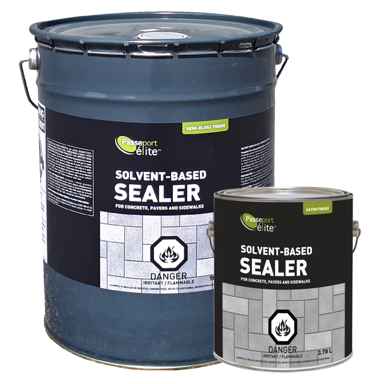 solvent-based sealer pail and gallons